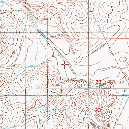 Topographic Map of Horse Canyon, NM
