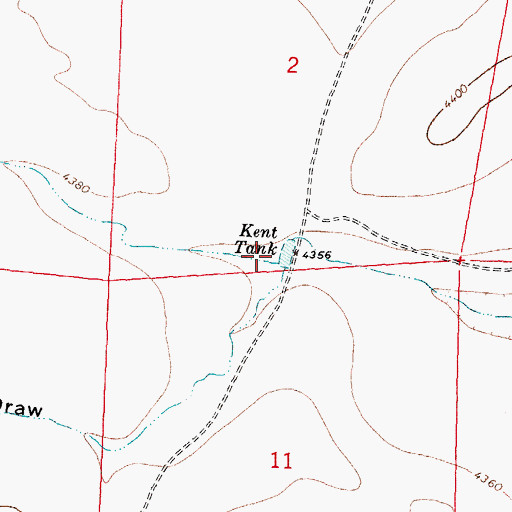 Topographic Map of Horse Draw, NM
