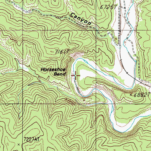Topographic Map of Horseshoe Bend, NM