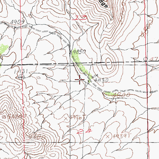 Topographic Map of Howells Wells, NM