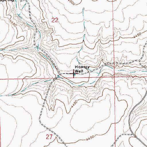 Topographic Map of Howery Well, NM