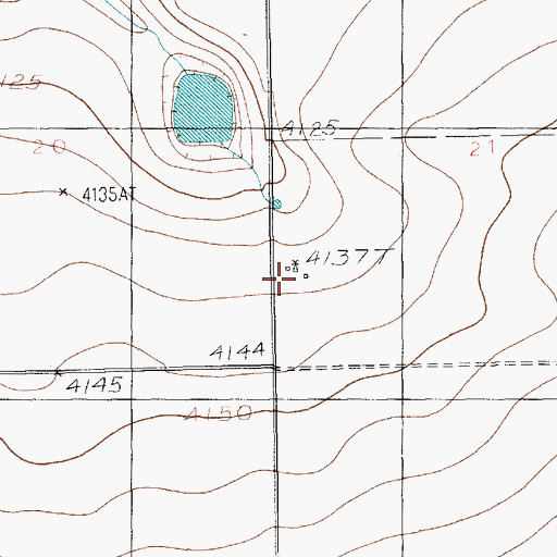 Topographic Map of Howl Ranch, NM
