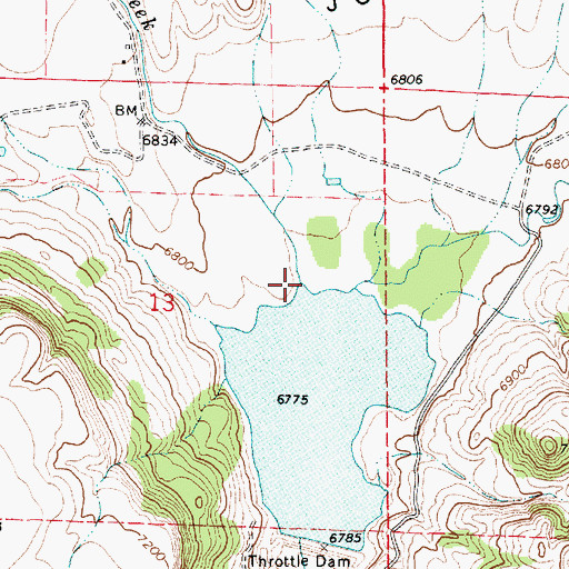 Topographic Map of Hunter Creek, NM