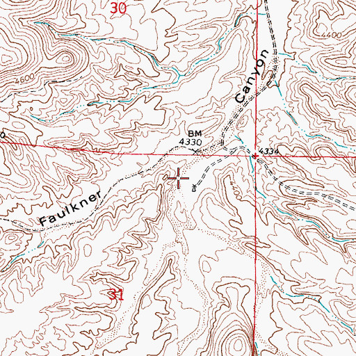 Topographic Map of Indian Springs Canyon, NM