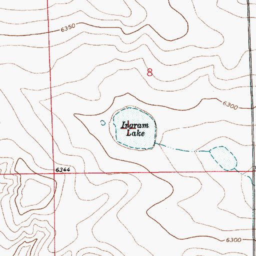 Topographic Map of Ingram Lake, NM