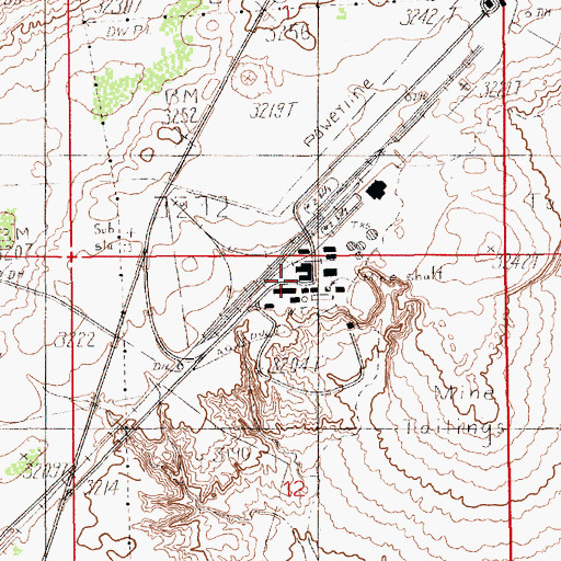 Topographic Map of International Mineral, NM