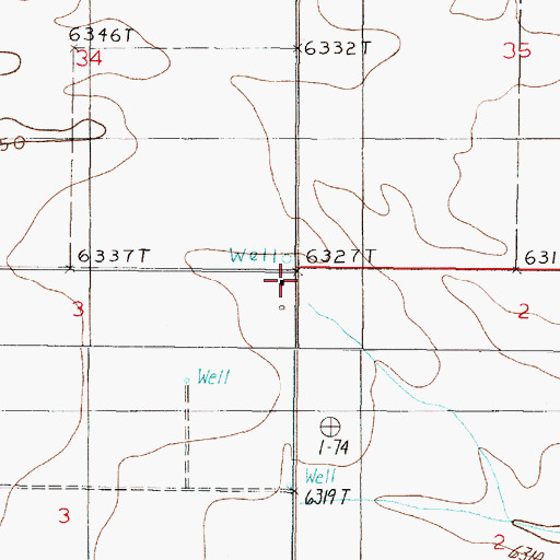 Topographic Map of Irby Ranch, NM