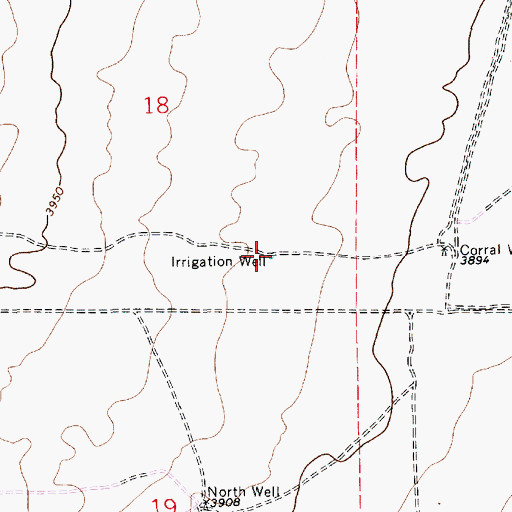 Topographic Map of Irrigation Well, NM