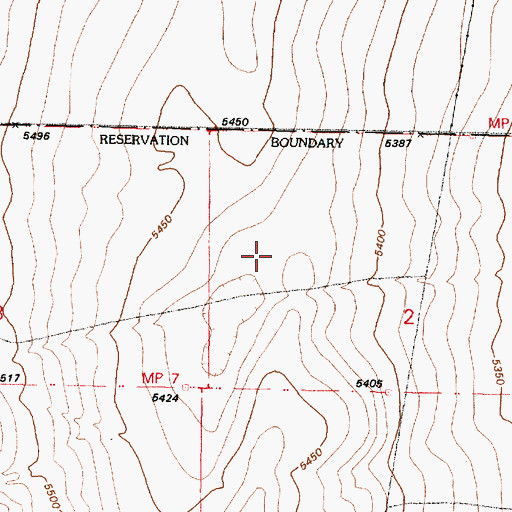 Topographic Map of Isleta Pueblo Indian Land, NM