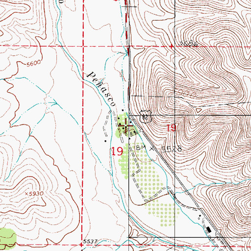 Topographic Map of J B Runyan Ranch, NM