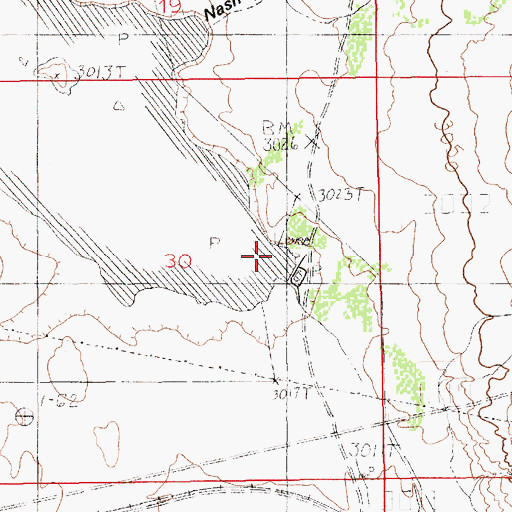 Topographic Map of J Bar F Well, NM