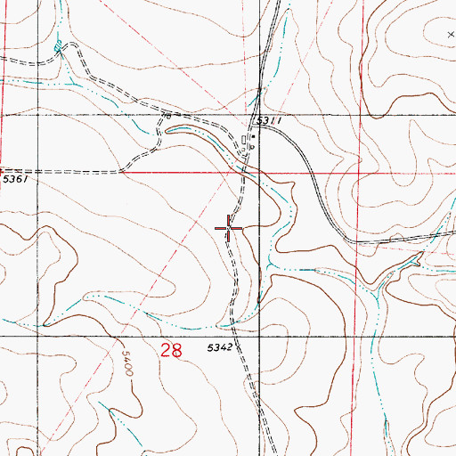 Topographic Map of J Reynolds Ranch, NM