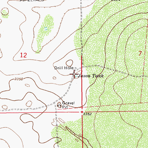 Topographic Map of Jason Tank, NM