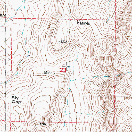Topographic Map of Joe West Tank, NM