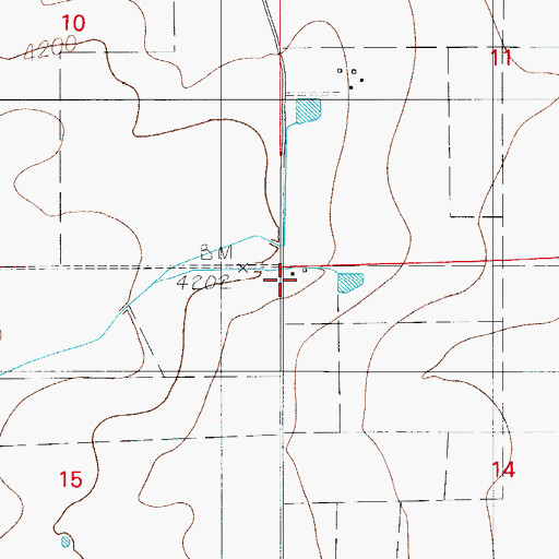 Topographic Map of Joe Young Ranch, NM