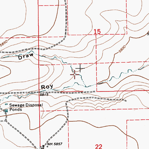 Topographic Map of John Snyder Draw, NM