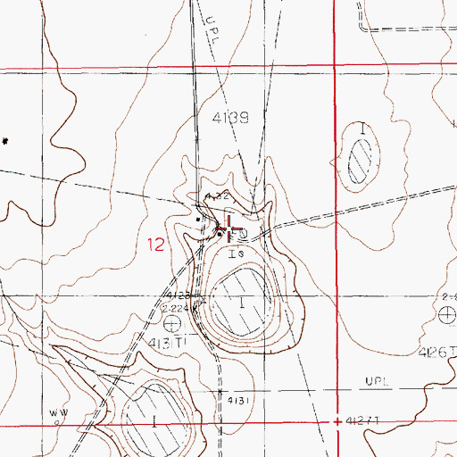 Topographic Map of John Williams Ranch, NM