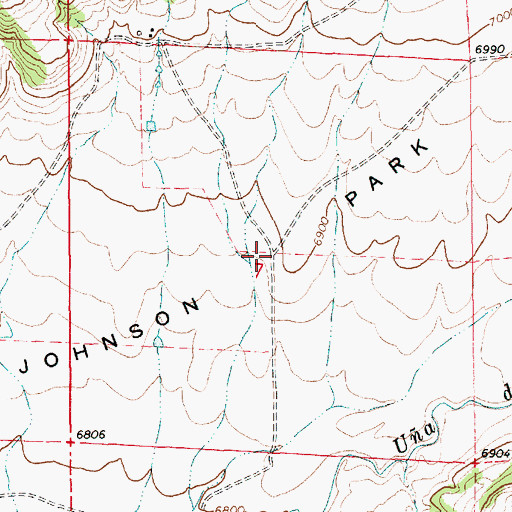 Topographic Map of Johnson Park, NM