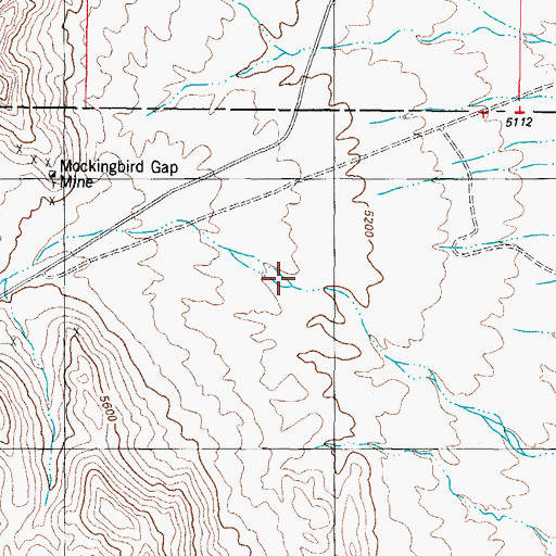 Topographic Map of Johnson Park Canyon, NM
