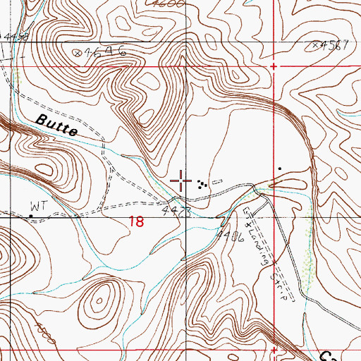 Topographic Map of Johnson Ranch, NM