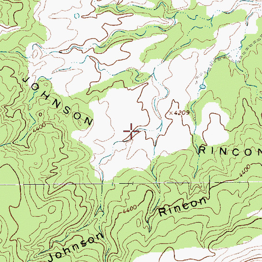 Topographic Map of Johnson Rincon, NM