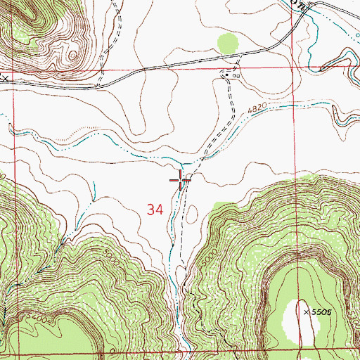 Topographic Map of Jones Canyon, NM