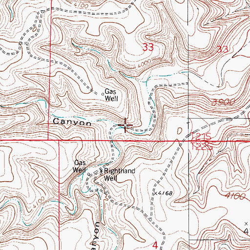 Topographic Map of Jones Canyon, NM
