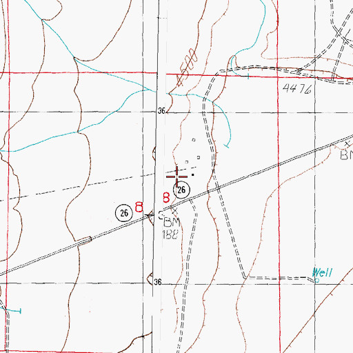 Topographic Map of Jones Ranch, NM