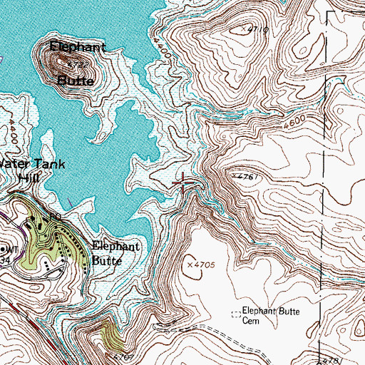 Topographic Map of Jose Canyon, NM