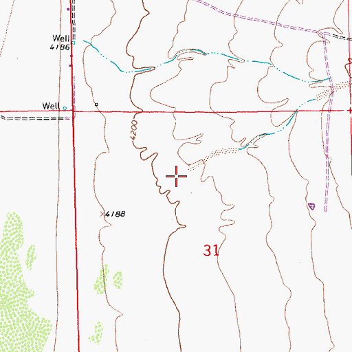 Topographic Map of Jose Placencia Canyon, NM