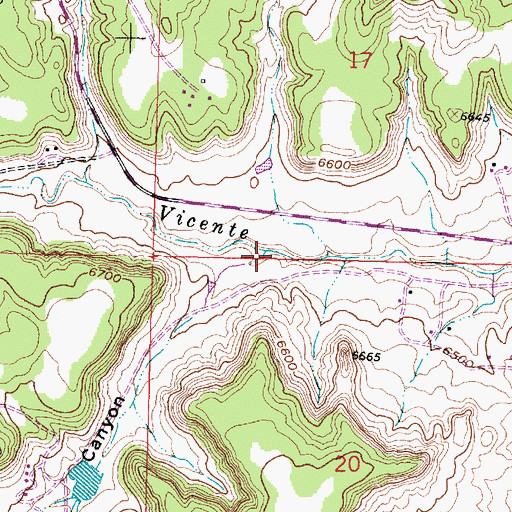 Topographic Map of Julio Juan Canyon, NM