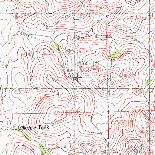 Topographic Map of Juniper Spring, NM