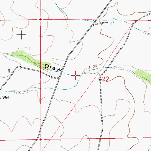 Topographic Map of Jurnigan Draw, NM