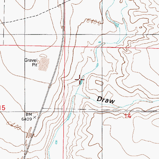 Topographic Map of Kamradt Draw, NM