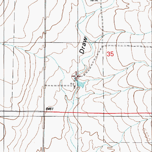 Topographic Map of Kamradt Ranch, NM