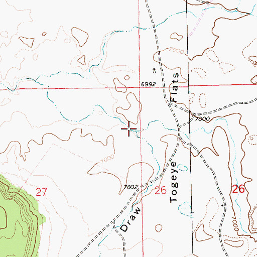 Topographic Map of Kay Chee Draw, NM