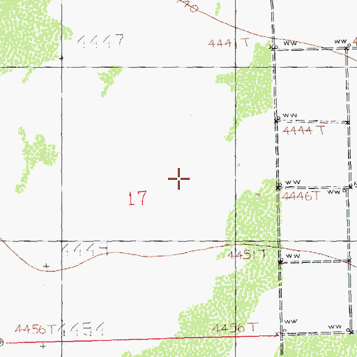 Topographic Map of Keiths Ranch, NM