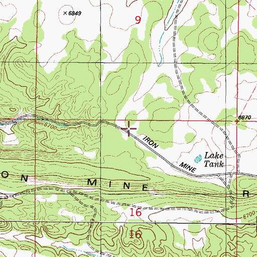 Topographic Map of Kiloore Ranch, NM
