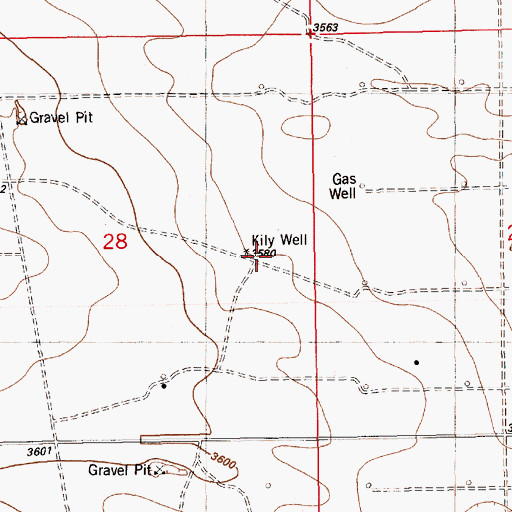 Topographic Map of Kily Well, NM