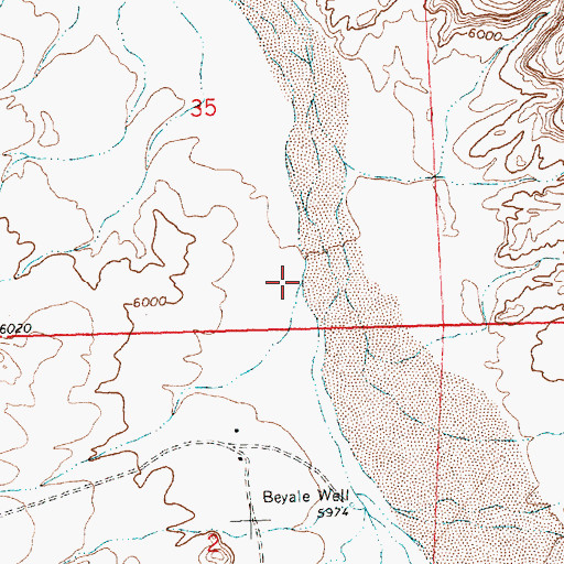 Topographic Map of Kin Klizhin Wash, NM