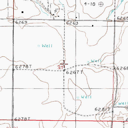 Topographic Map of King Draw, NM