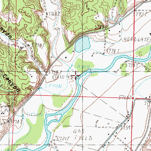 Topographic Map of Kiffen Canyon, NM