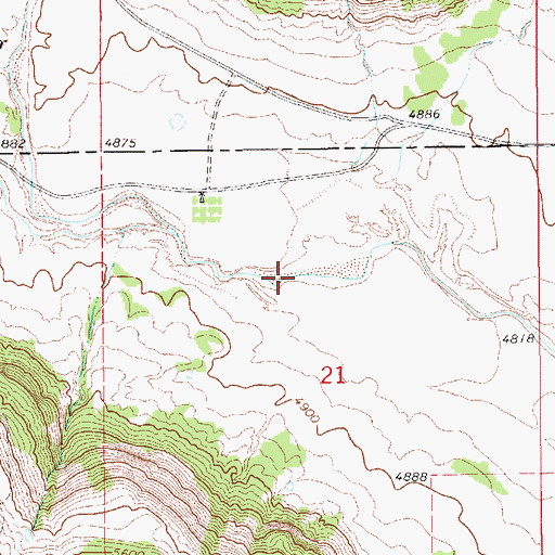 Topographic Map of La Cinta Canyon, NM