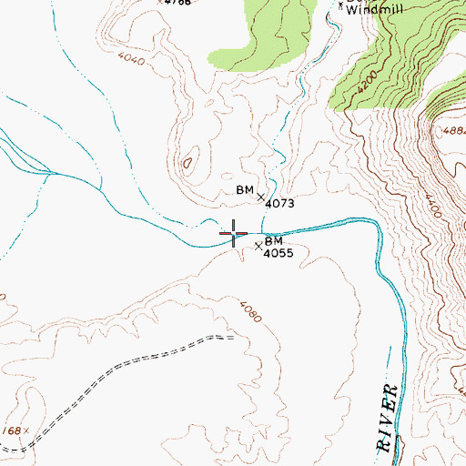 Topographic Map of La Cinta Creek, NM
