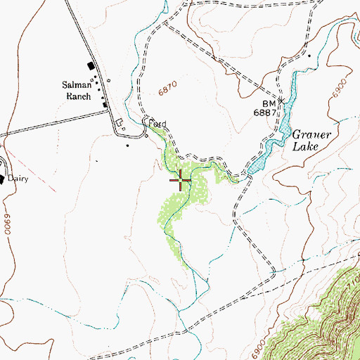 Topographic Map of La Jara Creek, NM