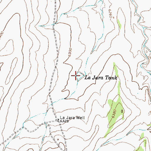 Topographic Map of La Jara Tank, NM