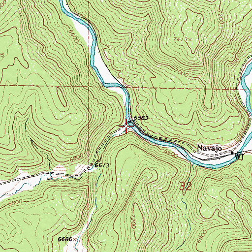Topographic Map of La Juita Canyon, NM