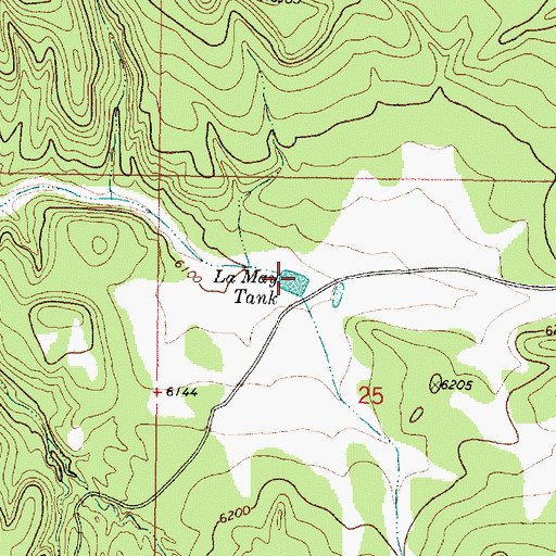 Topographic Map of La May Tank, NM