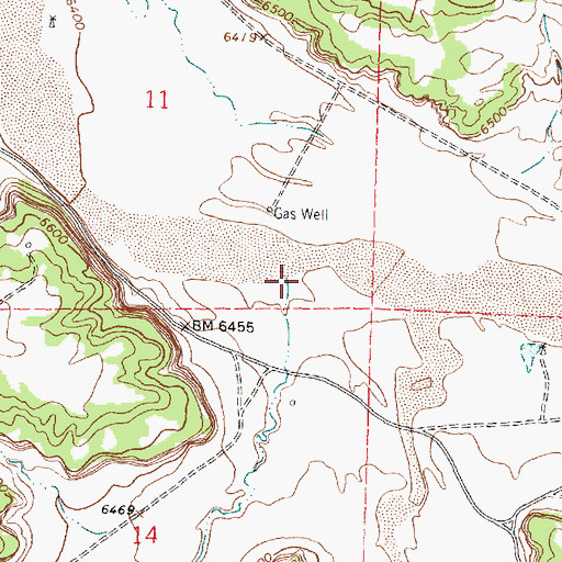 Topographic Map of La Parita Canyon, NM