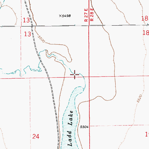 Topographic Map of La Pompa Draw, NM
